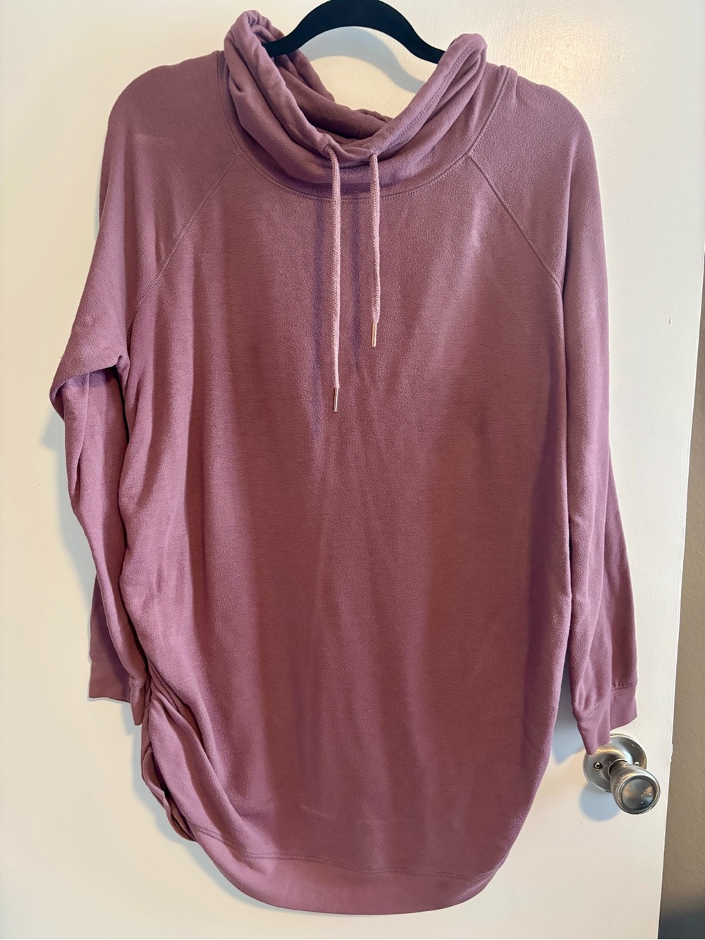Isabel Maternity by Ingrid & Isabel Dusty Mauve Cowl Neck Tunic Sweater